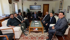 MAHALLE MUHTARLARINDAN, REKTÖR CAN’A ZİYARET 