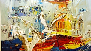 RAİF KALYONCU'NUN RESİM SERGİSİNE İLGİ 