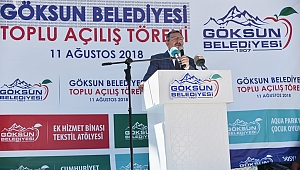 GÖKSUN’DA 5 TESİS TOPLU AÇILIŞ TÖRENİ İLE HİZMETE GİRDİ 