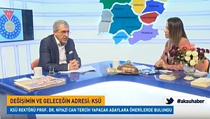 REKTÖR CAN, AKSU TV’DE ÜNİVERSİTEYİ TANITTI 
