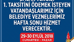 ONİKİŞUBAT’TAN VERGİ MÜKELLEFLERİNE ÖZEL HİZMET 
