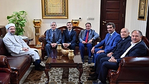 REKTÖR CAN, DİYANET İŞLERİ BAŞKANI ERBAŞ’I ZİYARET ETTİ