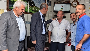 BAŞKAN OKAY, ESNAFLA HASBİHAL ETTİ 