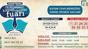 KİTAP FUARINA GİDECEK OTOBÜS HATLARI AÇIKLANDI