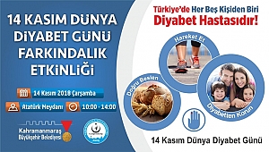 DÜNYA DİYABET ETKİNLİĞİ DÜZENLENECEK 