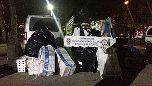 MEYVE SULARI ALTINA GİZLENMİŞ 14 BİN 680 PAKET SİGARA ELE GEÇİRİLDİ 