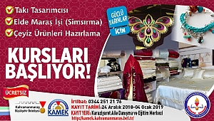 KAMEK’TE KIŞ DÖNEMİ KURSLARI 
