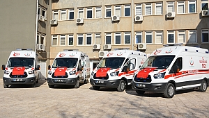 “4 ADET YENİ TAM DONANIMLI 112 ACİL YARDIM AMBULANSI İLİMİZE HAYIRLI OLSUN ” 