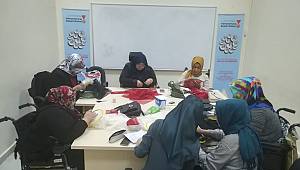 Büyükşehir’den Bedensel Engelli Bayanlara Tel Kırma Kursu 