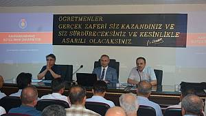 KSÜ, Kilis’te Okul Müdürleri ve Rehber Öğretmenlerle Buluştu 