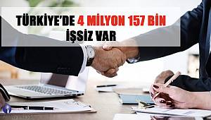 Türkiye’de 4 Milyon 157 Bin İşsiz Var 
