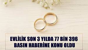 Evlilik Son 3 Yılda 77 Bin 396 Basın Haberine Konu Oldu 