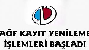 Açıköğretim kayıt yenileme işlemleri ne zaman bitecek 