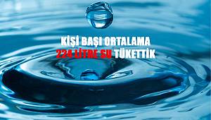 Kişi Başı Ortalama 224 Litre Su Tükettik 
