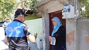 Polisten, hırsızlıklara karşı broşürle uyarı 