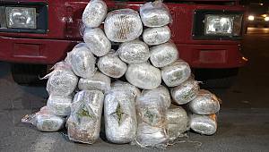 46,6 kilogram esrar ele geçirildi 