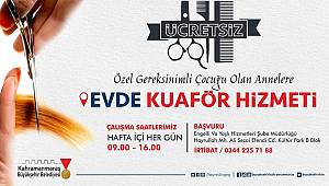 Büyükşehirden Evde Kuaför Hizmeti 