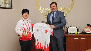 Başarılı Wushu Sporcularından İl Müdürü Kabakcı'ya Ziyaret 
