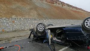 Kahramanmaraş'ta otomobil devrildi: 1 ölü, 1 yaralı 