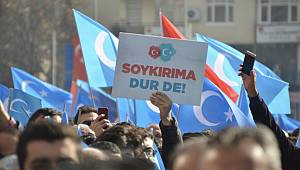 Çin'in Doğu Türkistan politikaları Kahramanmaraş'ta protesto edildi 