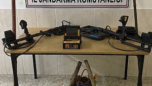 Kahramanmaraş'ta kaçak kazı yapan 5 şüpheli yakalandı 