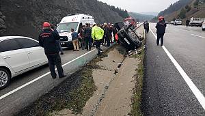 Kahramanmaraş'ta otomobil devrildi: 1 ölü, 3 yaralı 