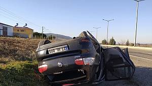 Kahramanmaraş'ta takla atan otomobildeki 6 kişi yaralandı 