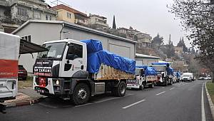 Onikişubat Belediyesi’nden, Elazığ’a 5 Kamyon Yardım 