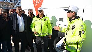 Yolcu Terminalinde Kış Lastiği Denetimi Yapıldı 