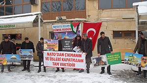 Afşin'de, ABD'nin sözde Orta Doğu Barış Planı protesto edildi 