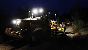 Büyükşehir gece gündüz çalışıyor 