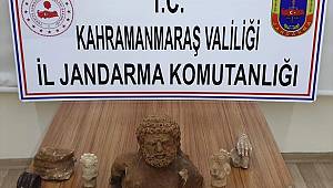 Kahramanmaraş'ta tarihi eser niteliğinde 10 obje ele geçirildi 