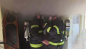 Kahramanmaraş'ta yangında dumandan etkilenen kişi tedavi altına alındı 