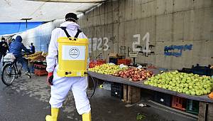 Dulkadiroğlu Belediyesinden Pazar Yerlerinde Korona Önlemi 