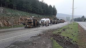 Kahramanmaraş'ta askeri araç devrildi: 2 yaralı 