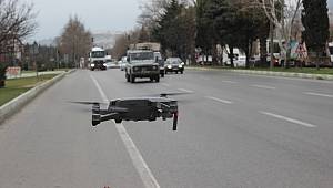 Kahramanmaraş'ta polisten drone ile trafik denetimi 
