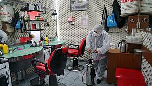 Koronavirüs tedbirleri kapsamında dezenfekte çalışmaları yapıldı 