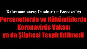 Personellerde ve Hükümlülerde Koronavirüs Vakası ya da Şüphesi Tespit Edilmedi