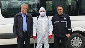 Şoförler Odasından Dezenfekte Jesti 