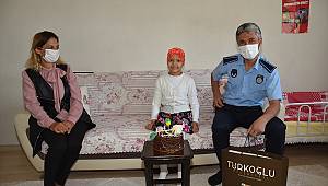 Türkoğlu Belediyesi'den Nöroblastom hastası çocuğa doğum günü sürprizi 