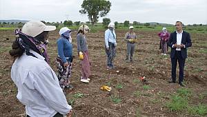 Ziraat Odası Başkanı Mehmet Çetinkaya, tarım işçileriyle buluştu 