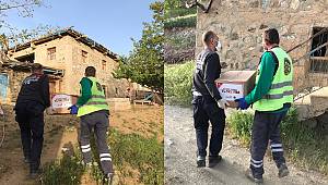 İlçelerde yardım paketi dağıtılıyor 