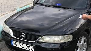 Kahramanmaraş'ta yetkisiz çakar kullanan sürücüye para cezası 