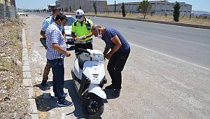 Çalıntı motosikletle polisten kaçan şüpheli yakalandı 
