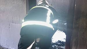 Evde çıkan yangın söndürüldü 