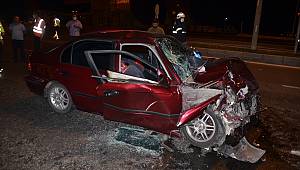 Kahramanmaraş'ta iki otomobil çarpıştı: 8 yaralı 