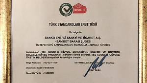 SANİBEY Barajı, Sektöründe Bu Belgeyi Alan İlk İşletme Oldu 
