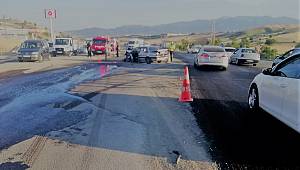 Tır ile otomobil çarpıştı: 5 yaralı