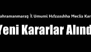 Yeni Kararlar Alındı 