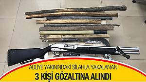 Adliye yakınındaki araçlarda silah ele geçirilmesine ilişkin 3 kişi gözaltına alındı